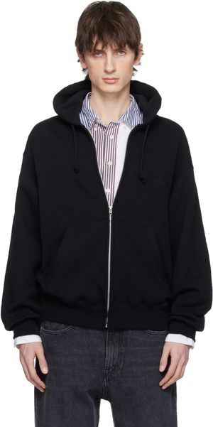 WACKO MARIA Black 'Fight Club' Middle Weight Full Zip Hoodie