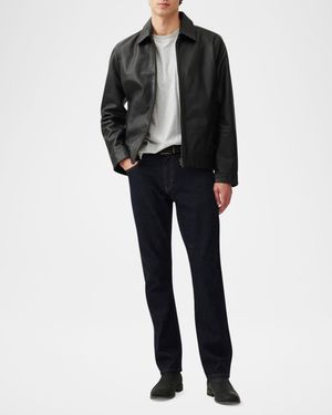 Men's Haymarket Leather Jacket