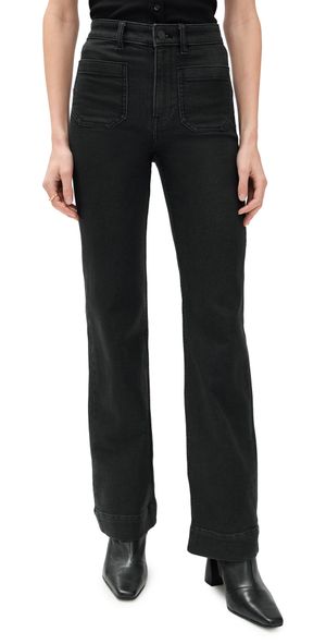 Faherty Stretch Terry Patch Pocket Pants Onyx Black 31