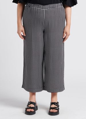 Persona By Marina Rinaldi - Pantalon large à carreaux - Taille 27