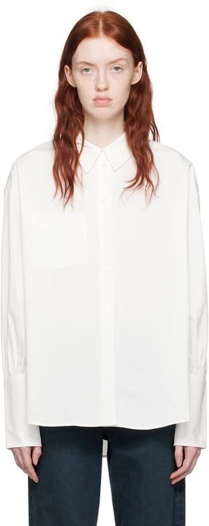 ANINE BING White Maxine Shirt