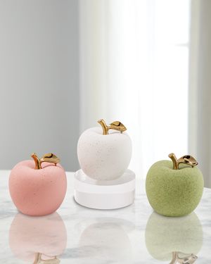 Macaroon Apples, Set of 3