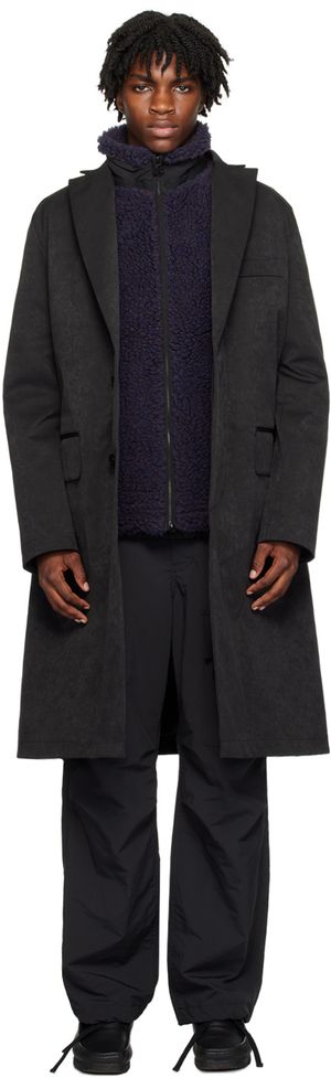 sacai Ensemble de manteau et veste noirs