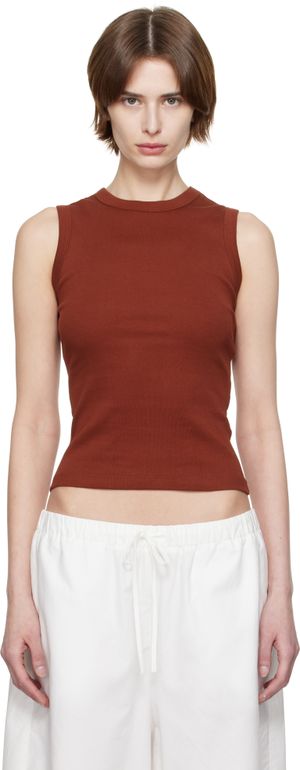 FLORE FLORE Red Esmé Tank Top