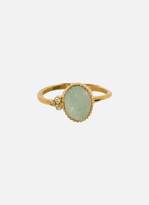 Aec Paris - Bague fine theia - Taille 56 - Vert