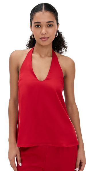 Seven Wonders Bailie Halter Top Red L