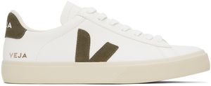 VEJA Baskets Campo blanc et brun en cuir