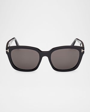 Haylay Acetate Rectangle Sunglasses