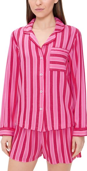 Stripe & Stare Ecovero PJ Top Candy Cane Pop Stripe L