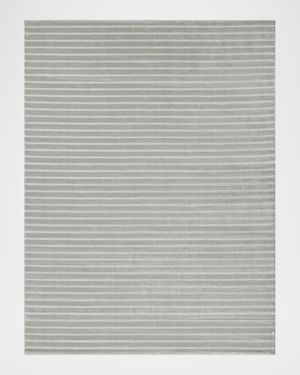 Amani Hand-Loomed Silver Rug, 9' x 12'