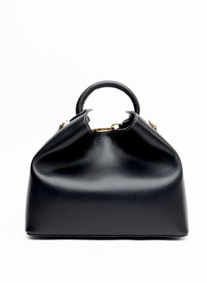 Elleme - Sac à main raisin en cuir - Taille Unique - Noir