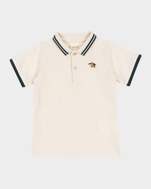 Boy's Florian Embroidered Polo Shirt, Size 9M-6