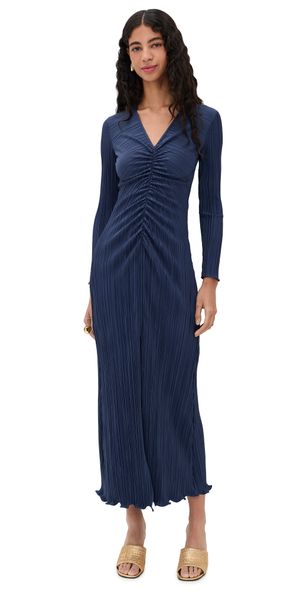 Maylé Vásquez Rizo Midi Dress Midnight Blue XS