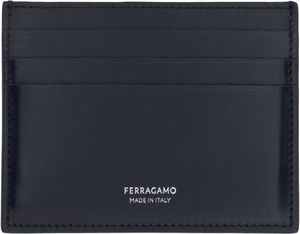 Ferragamo Navy Credit Card Holder