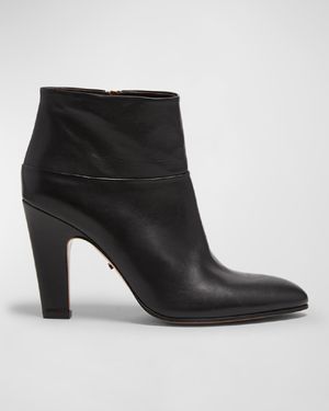 Eve Leather Zip Ankle Booties