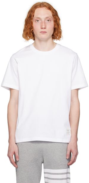 Thom Browne White Tennis-Tail T-Shirt