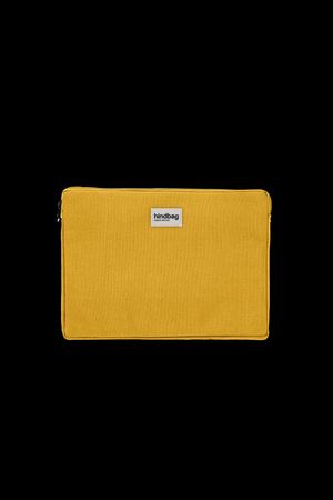 Hindbag - Housse ordinateur en laine recyclée avec mousse anti choc - Taille Unique - Jaune