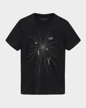 Men's Organic Cotton Beaded Starburst T-Shirt