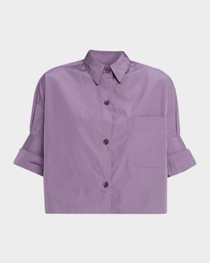 Next Ex Cropped Shirt in Super Compact Poplin