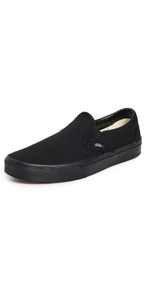 Vans Classic Slip On Unisex Sneakers Black/Black M 8.5/ W 10