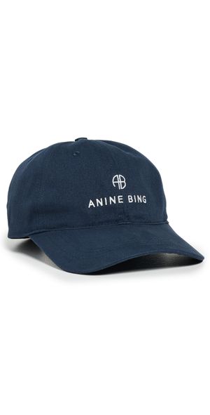 ANINE BING Jeremy Baseball Cap Washed Navy One Size