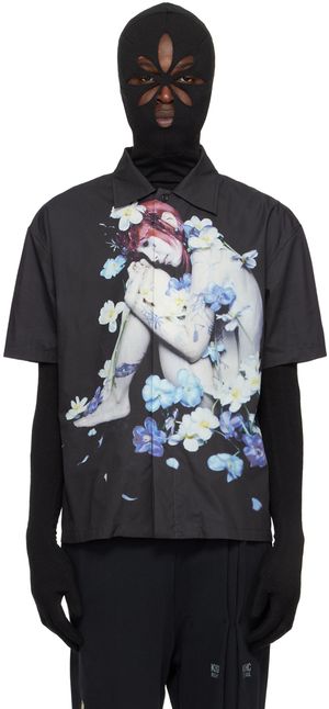 KUSIKOHC Black Graphic Shirt
