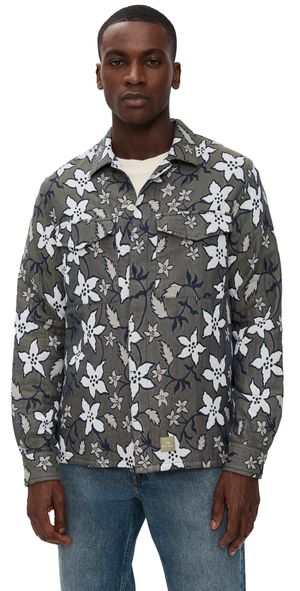 PS Paul Smith Long Sleeve Casual Fit Shirt Olive Green XL