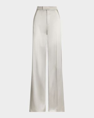 Parson Satin Wide-Leg Pants