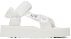 SUICOKE White DEPA-2PO Sandals