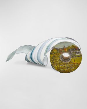 Sterling Stripe Ribbon, 4"W x 10 Yards