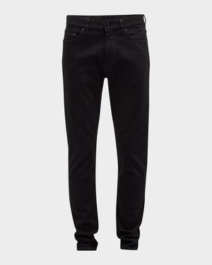 Men's 5-Pocket Black Wash Denim Jeans