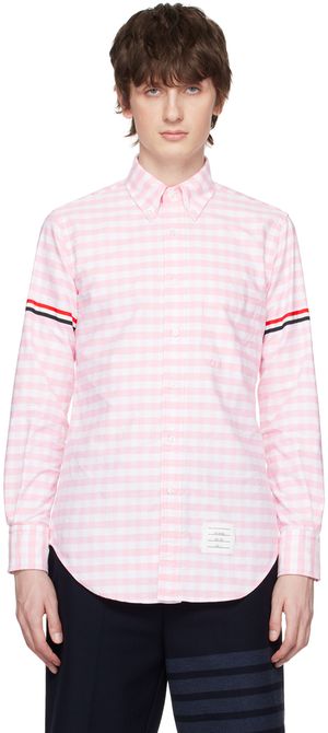 Thom Browne Pink Armband Classic Shirt