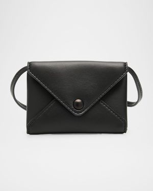 Mini Envelope Leather Pouch with Strap