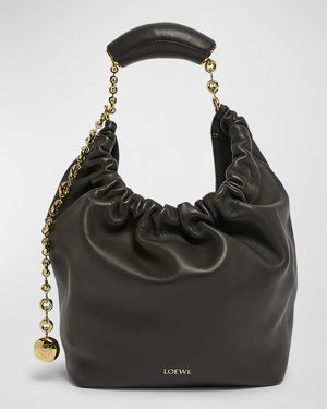 Squeeze Small Shoulder Bag in Napa Leather