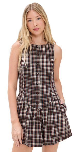Show Me Your Mumu Meester Mini Dress Saddle Plaid XXL