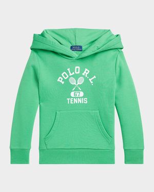 Boy's Tennis-Inspired Graphic Hoodie, Size 2-7