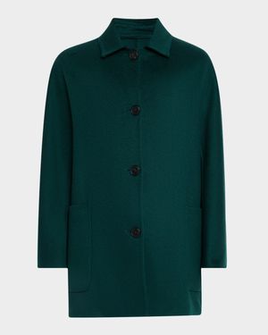 Lembi Single-Breasted Cashmere Coat