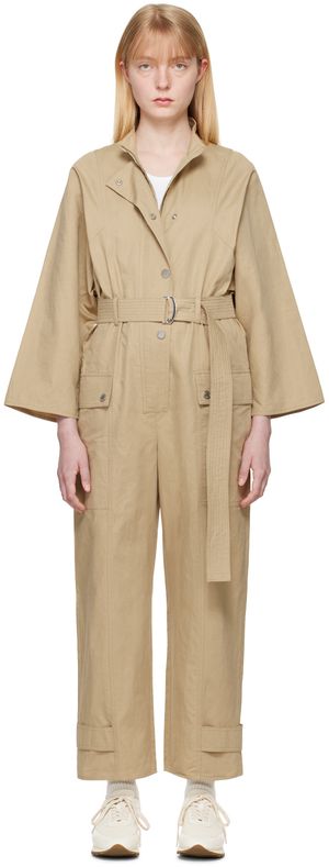 Weekend Max Mara Tan Fasto Jumpsuit