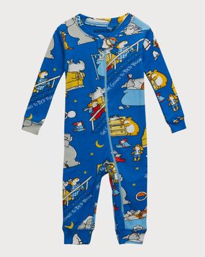 Kid's Going to Bed Book Printed Pajama Gift Set, Size 6-24M