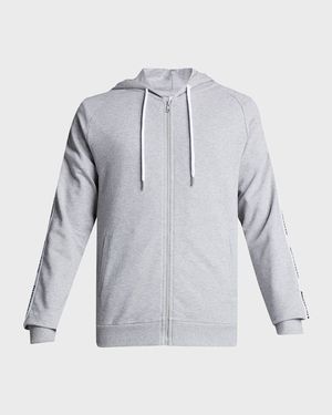 Men's Full-Zip Hoodie with Logo Taping