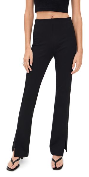 Theory Slit Flare Leggings Black P