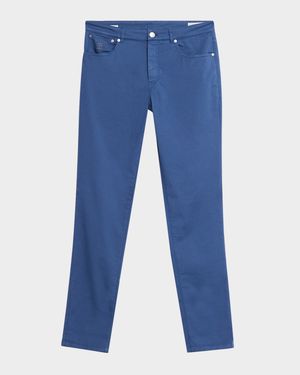 Men's Dyed Cotton Straight-Fit Five-Pocket Pants