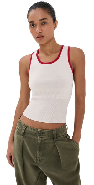 JW Anderson Contrast Trim Vest Ecru S