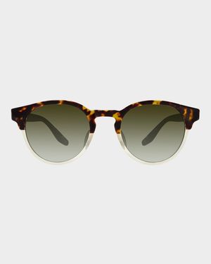 Beckford 49mm Round Acetate Sunglasses