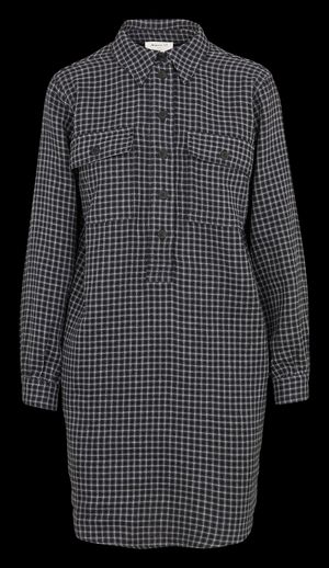 Maison 123 - Robe courte col classique en coton mélangé - Taille XL - Bleu