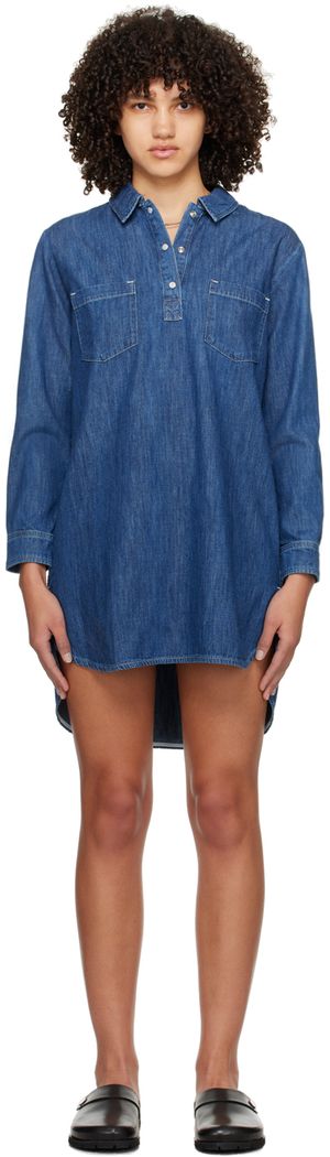 A.P.C. Indigo Texas Denim Minidress