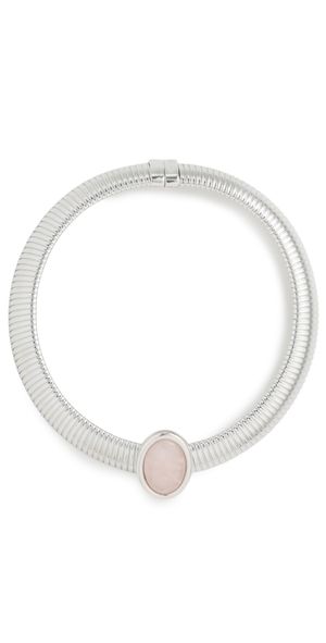 Julietta Opyum Necklace Silver/Pink One Size