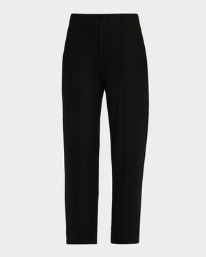 Tailored Straight-Leg Wool Trousers