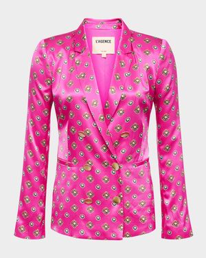 Southwestern Geometric Colin Double-Breasted Blazer