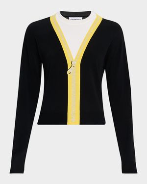 Trompe-L'oeil Crewneck Sweater